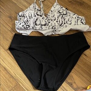 Chic Black and White Bikini Set  3/$80